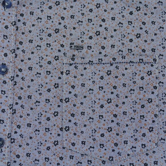 Twills Button Up Shirt Mens XXL Long Sleeve Geometric - Picture 2 of 14